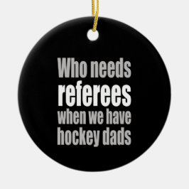 ホッケーのパパ セラミックオーナメント