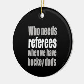 ホッケーのパパ セラミックオーナメント (左)