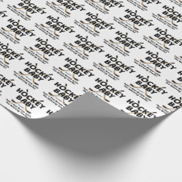 ホッケーのベビーのアイスホッケー用スティックのシャワー ラッピングペーパー