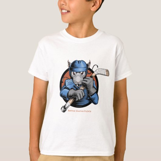 ホッケーのラット Tシャツ (正面)