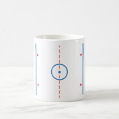 ホッケーのリンクのマグの覆い コーヒーマグカップ (中央)