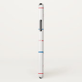 ホッケーのリンクの中心のアイスホッケーはホッケー選手を付けます Case-Mate iPhoneケース (裏面/右)