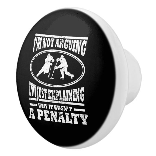 ホッケーのワイシャツのホッケーのギフトプレーヤーのコーチの罰のおもしろい セラミックノブ (右)