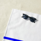 ホッケーの中心の氷及びブルーライン ビーチタオル (インサイチュ)