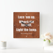 ホッケーの事だ スクエア壁時計 (ホーム)