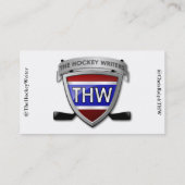 ホッケーの作家の名刺100パック 名刺 (裏面)