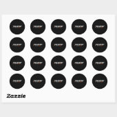 ホッケーの執行者 オレンジ2 ラウンドシール (シート)