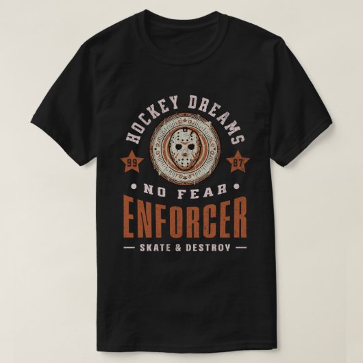 ホッケーの夢 諦めないエンジョイ勢 アパレル スケート ファン Tシャツ (デザイン正面)
