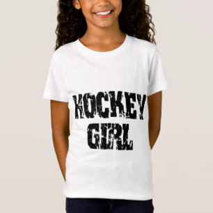 ホッケーの女の子のホッケーの女の子 Tシャツ