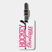 ホッケーの女の子の規則 ラゲッジタグ (正面縦)