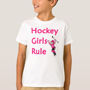 ホッケーの女の子の規則 Tシャツ