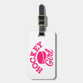 ホッケーの女の子 ラゲッジタグ (正面縦)