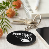 ホッケーの季節だ キーホルダー (側面)