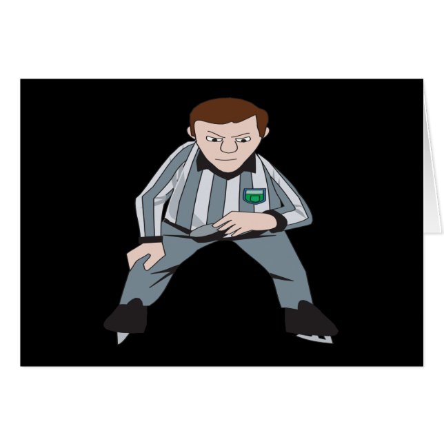 ホッケーの審判員 (正面横)