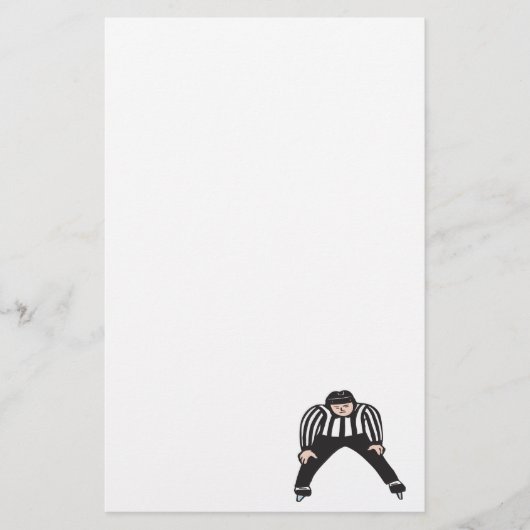 ホッケーの審判員 便箋 (正面)