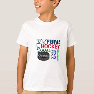 ホッケーの恋人のギフトのTシャツは子供のワイシャツを言い表わしました Tシャツ