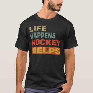 ホッケーの愛救済者おもしろいの人生 Tシャツ