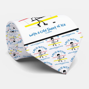 ホッケーの方が人生おもしろい ネクタイ