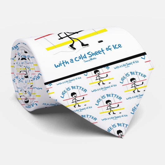 ホッケーの方が人生おもしろい ネクタイ (ロール)