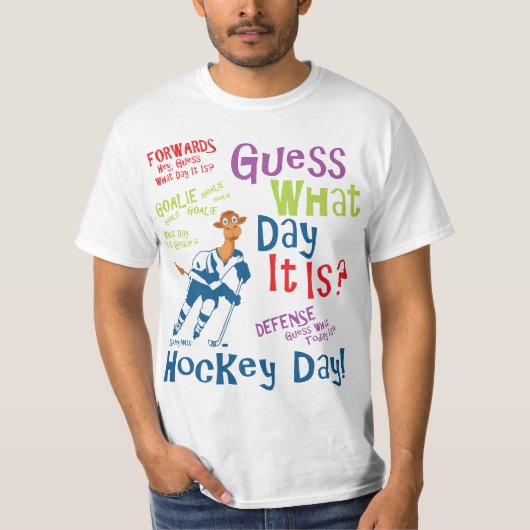 ホッケーの日を当てる Tシャツ (正面)