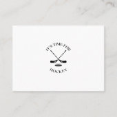 ホッケーの時間だ 名刺 (正面)