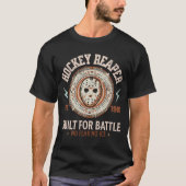 ホッケーの死神は戦うために造られた 恐れも氷もなし Tシャツ (正面)