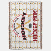 ホッケーの生命ホッケーのお母さん スローブランケット (正面縦)