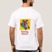 ホッケーの石 Tシャツ (裏面)