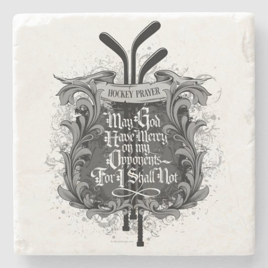 ホッケーの祈りの言葉 ストーンコースター (正面)