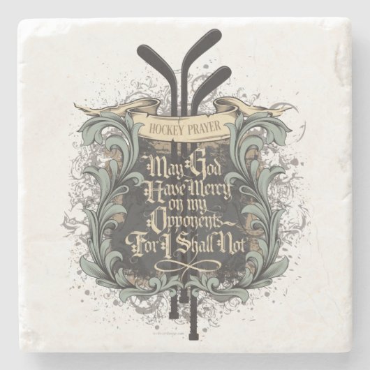 ホッケーの祈りの言葉 ストーンコースター (正面)