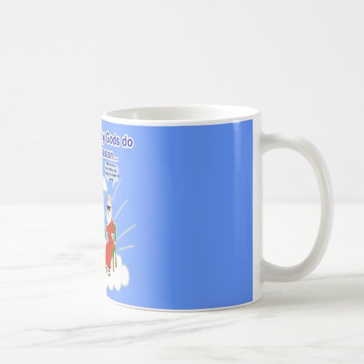 ホッケーの神のマグ コーヒーマグカップ (右)