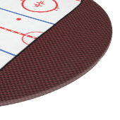 ホッケーの試合の友達のリンクの図表 カッティングボード (角)