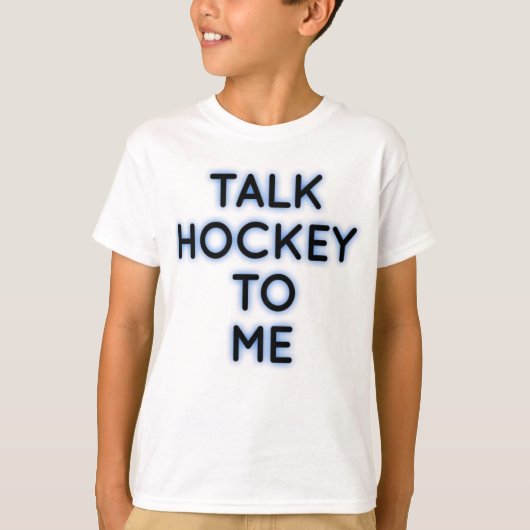 ホッケーの話をする Tシャツ (正面)