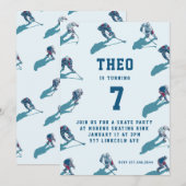 ホッケーの誕生日パーティー招待 招待状 (正面/裏面)