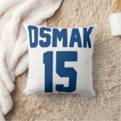 ホッケーのjerseyの名前入りな装飾用クッション16" x 16" クッション (ブランケット)