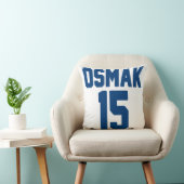 ホッケーのjerseyの名前入りな装飾用クッション16" x 16" クッション (椅子)