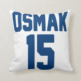 ホッケーのjerseyの名前入りな装飾用クッション16" x 16" クッション