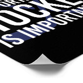 ホッケーはホッケーのおもしろい贈り物の大切さ ポスター (角)