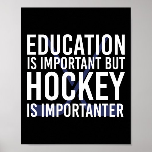 ホッケーはホッケーのおもしろい贈り物の大切さ ポスター (正面)