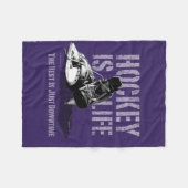 ホッケーは命 フリースブランケット (正面(横))