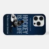 ホッケーは命 iPhoneケース (裏面横)