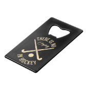 ホッケーは泣き叫びなし クレジットカード栓抜き (正面アングル)