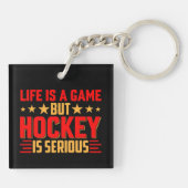 ホッケーは真剣だ キーホルダー (裏面)