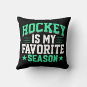 ホッケーは私の季節お気に入りのだ クッション (裏面)