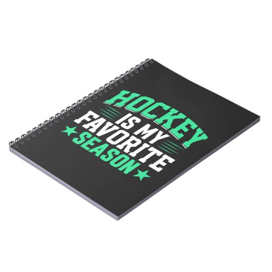 ホッケーは私の季節お気に入りのだ ノートブック (左側)