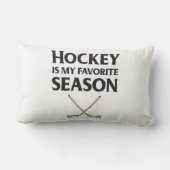 ホッケーは私の季節お気に入りのだ ランバークッション (裏面)