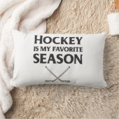 ホッケーは私の季節お気に入りのだ ランバークッション (ブランケット)