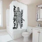 ホッケーは話します シャワーカーテン (インサイチュ)