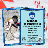 ホッケーをテーマにした子供の誕生日をパーソナライズ 招待状