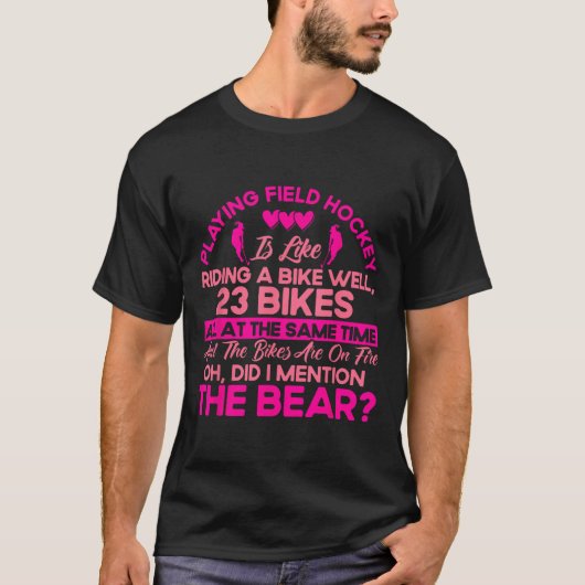 ホッケーをプレーする ホッケーをするのはまるで Tシャツ (正面)